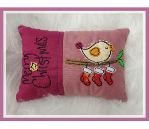 Stickdatei - ITH Kissen Wintervogel